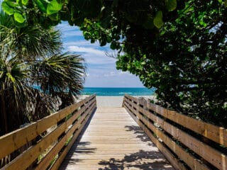 Boardwalk to Venice Florida Beach