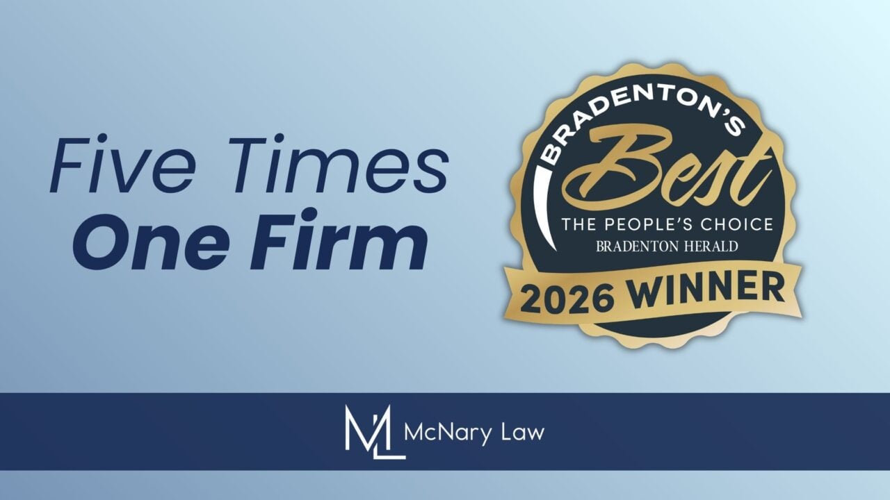 McNary Law Voted Bradenton’s Best in Family Law for the Fifth Time